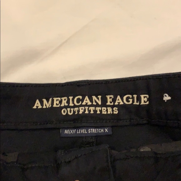 American Eagle stretchy Black high rise shorts - Picture 2 of 2